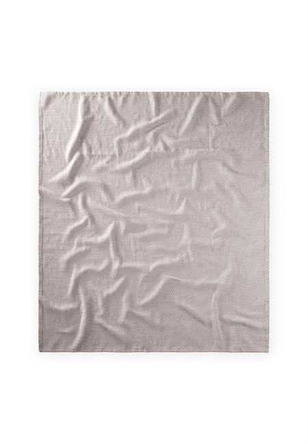 Hasır Desen Bebek Pamuk Battaniye (Yıkanmıştır) 93X100 cm +/- 3 cm Gri