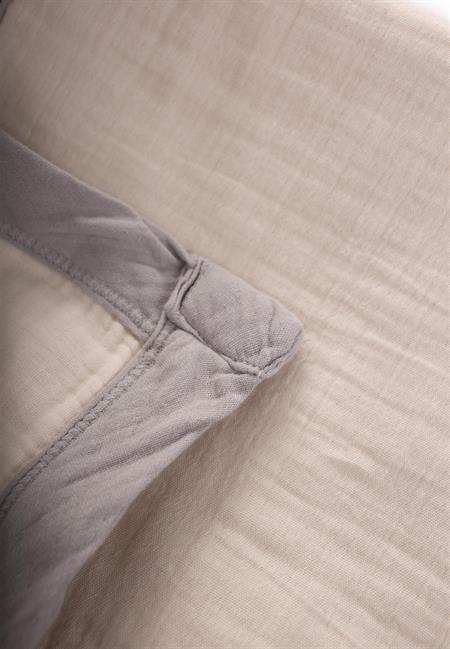 Kalın Biyeli Çift Kat Ham Battaniye 85X90 Cm HAM GRİ 