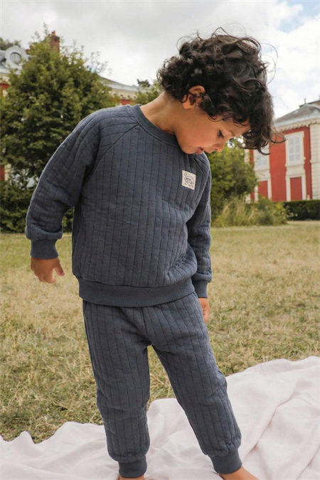 Kapitone Sweatshirt Takım 1-7 Yaş Antrasit