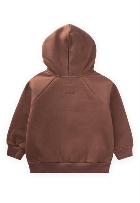 Kapşonlu Fermuarlı Hırka 1-14 Yaş Kahve