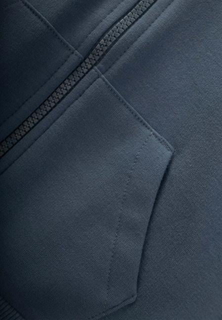 Kapşonlu Fermuarlı Hırka 1-14 Yaş Lacivert