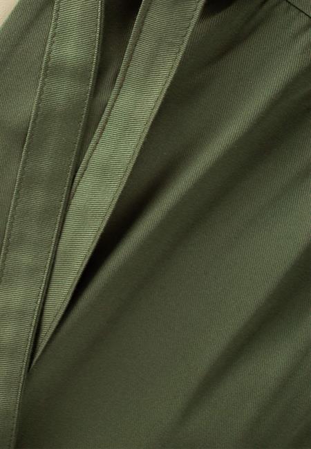 Kolsuz Bağcıklı Keten Tulum 2-6 Yaş Haki Yeşil