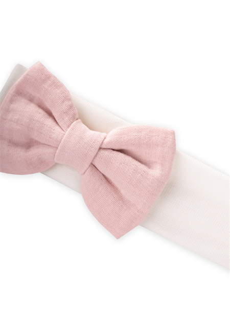 Kurdeleli Bebe Bandanası PUDRA PEMBE