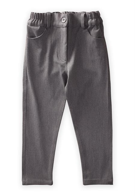 Likralı Gabardin Pantolon 2-7 Yaş O GRİ
