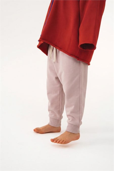 Mevsimlik Basic Eşofman 1-10 Yaş Pudra Pembe