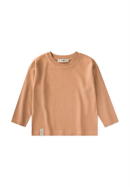 Mevsimlik Basic T-Shırt 2-10 Yaş Camel