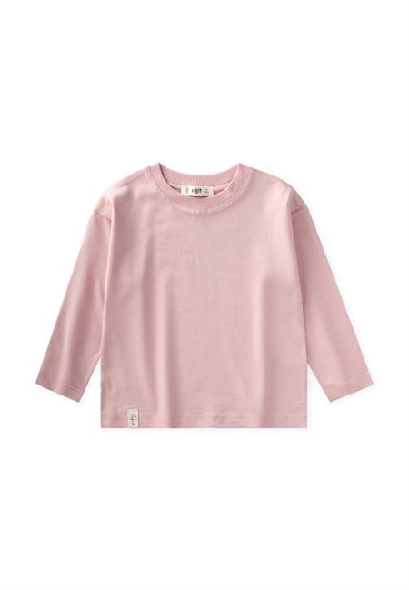Mevsimlik Basic T-Shırt 2-10 Yaş Pudra Pembe