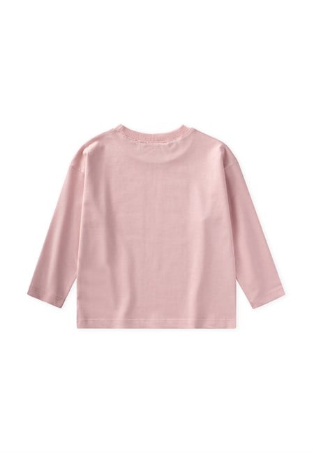 Mevsimlik Basic T-Shırt 2-10 Yaş Pudra Pembe