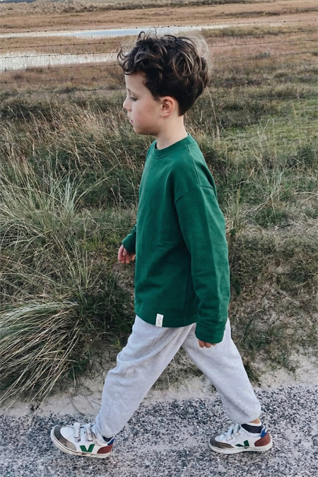 Mevsimlik Basic T-Shırt 2-10 Yaş ZÜMRÜT YEŞİLİ