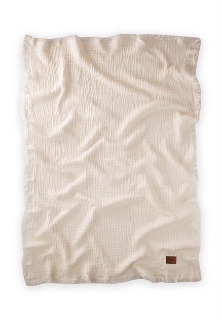 Müslin Dört Kat Yatak Örtüsü 200X220 Cm NATUREL