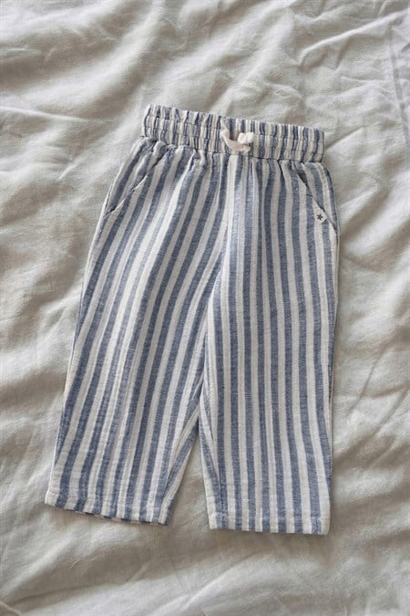 Müslin Pantolon 1-10 Yaş MAVİ KLN ÇİZG