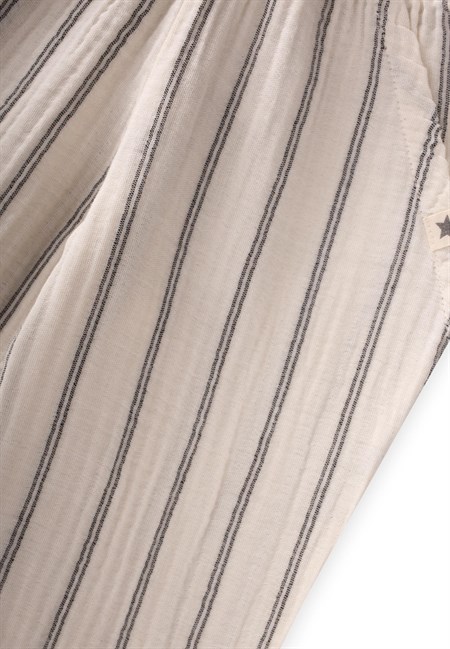 Müslin Pantolon 1-10 Yaş Çift Çizgili