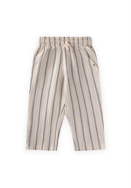 Müslin Pantolon 1-10 Yaş Çift Çizgili