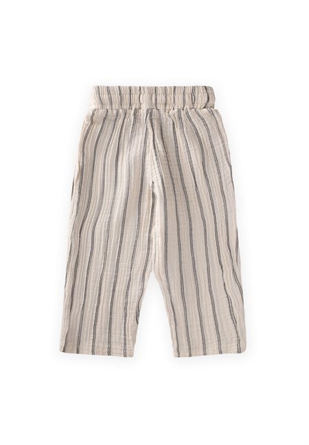 Müslin Pantolon 1-10 Yaş Çift Çizgili