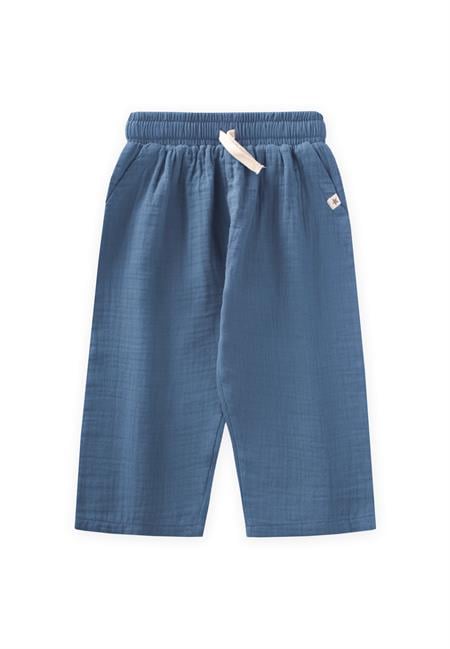 Müslin Pantolon 1-10 Yaş İndigo Mavi