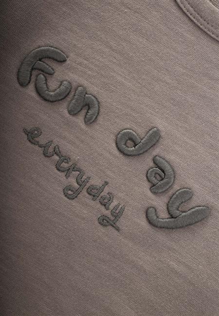 Nakışlı Sweatshırt 1-5 Yaş VİZON