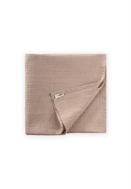 Naturel Puantiyeli Organik Müslin Battaniye 90X100 Cm Vizon