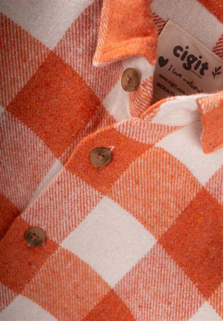 Oduncu Gömleği 1-9 Yaş ORANJ EKOSE