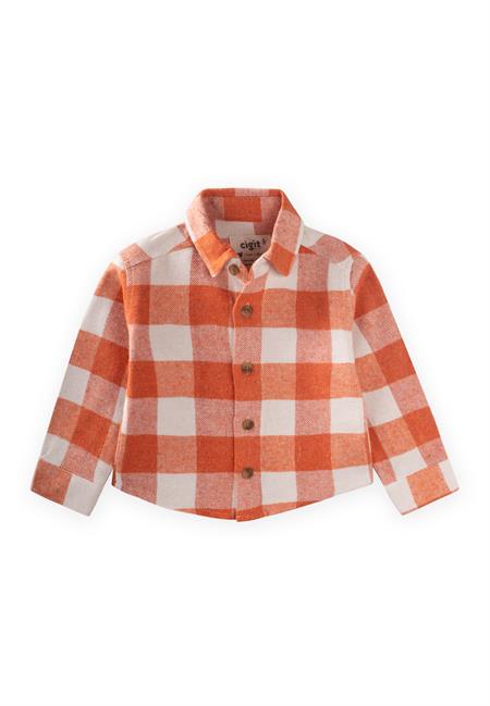 Oduncu Gömleği 1-9 Yaş ORANJ EKOSE