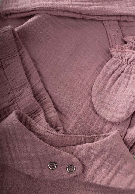 Organik Hastahane Çıkışı Bebek Takımı 0-3 Ay LEYLAK