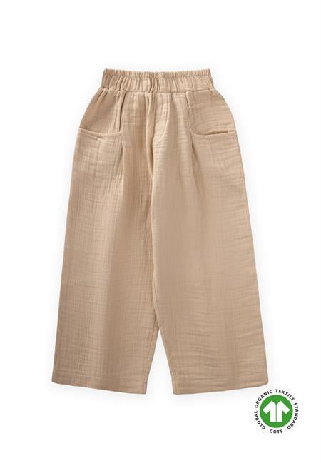 Organik Müslin Pantolon 2-10 Yaş Bej