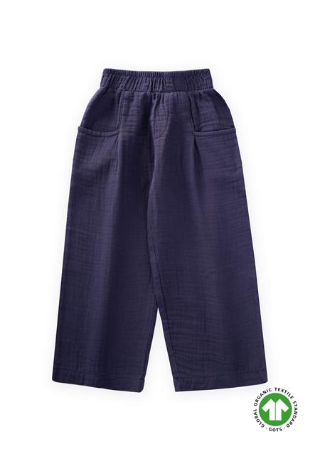 Organik Müslin Pantolon 2-10 Yaş Lacivert