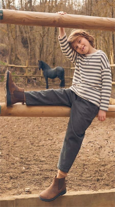 Oversize Mevsimlik Geniş Kesim Pantolon Takım 2-10 Antrasit Çizgili