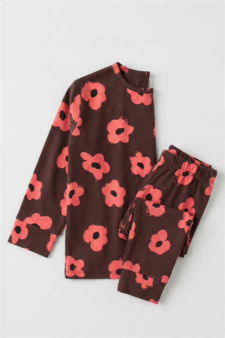 Pijama takım 2-9 Yaş KAHVERENGİ