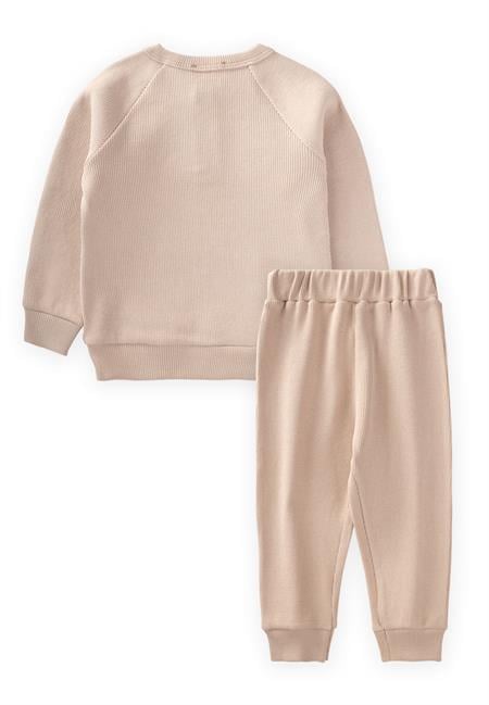 Reglan Kol Patlı Erkek Basıc Takım 1-5 Yaş Bej