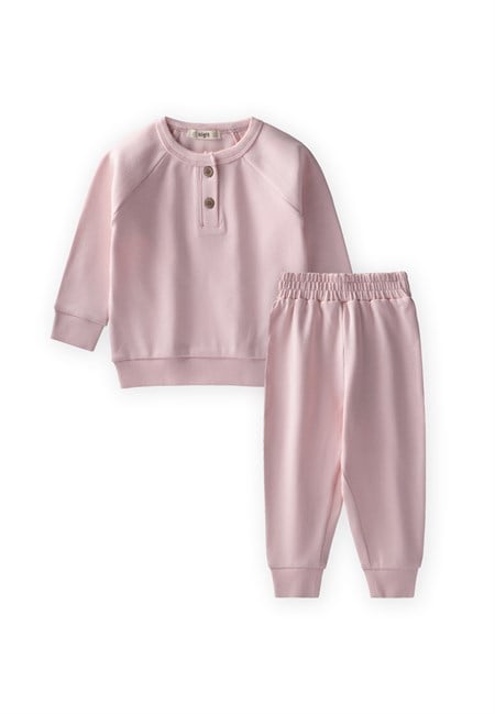 Reglan Kol Patlı Basıc Takım 1-5 Yaş pudra pembe