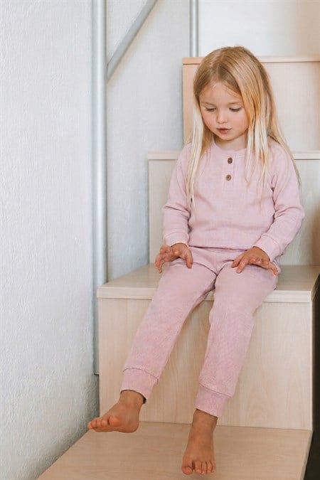Reglan Kol Patlı Basıc Takım 1-5 Yaş pudra pembe