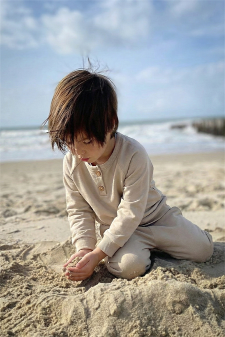 R. Kol Patlı Erkek Basıc Takım 1-5 Yaş BEJ 