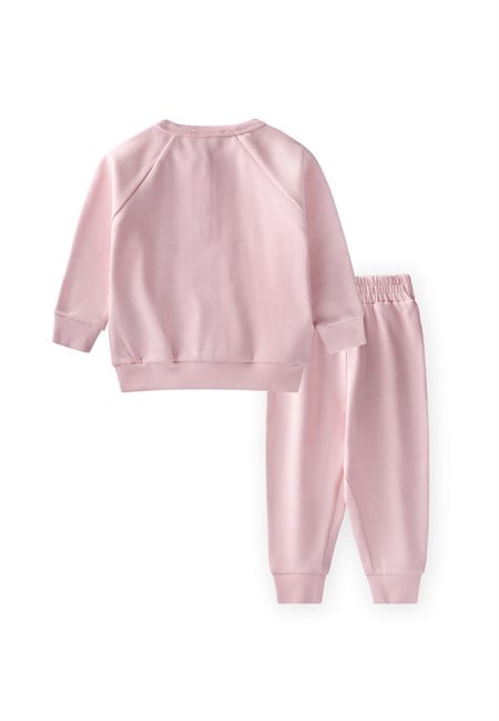 Reglan Kol Patlı Basıc Çocuk Takım 1-8 Yaş Pembe
