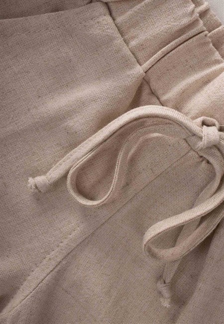 Sarh Keten Şort 2-9 Yaş NATUREL