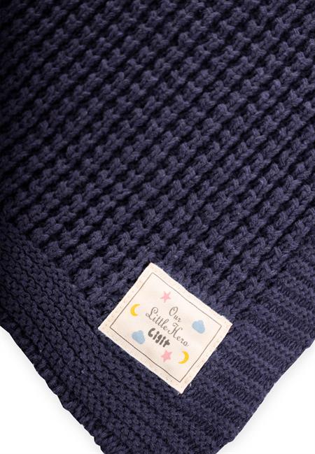 Selanik Triko Battaniye 80X100 (+/-5 Cm ) İNDİGO MAVİ