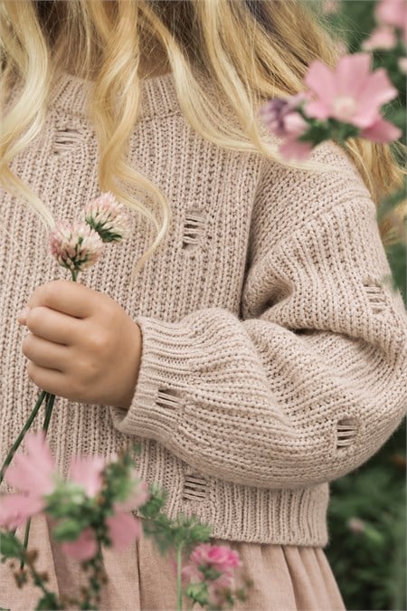 Selanik Triko Kazak 2-8 Yaş Naturel