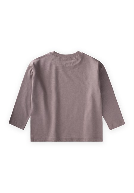 Sloganlı Uzun Kollu T-Shirt 2-10 Yaş BAKIR