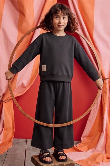 Sweatshirt Takım 8-12 Yaş ANTRASİT