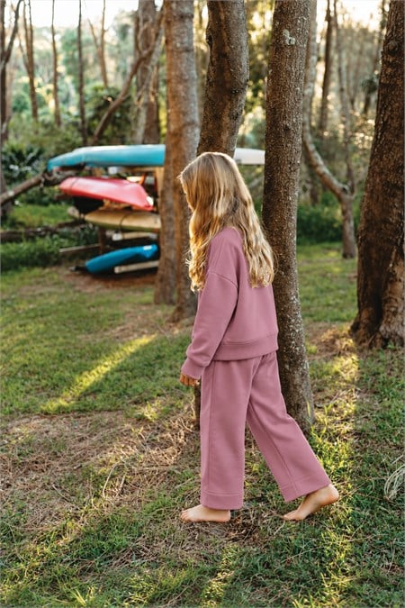 Sweatshirt Takım 8-12 Yaş Leylak