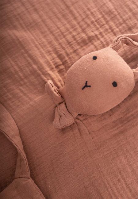 Tavşan Müslin Uyku Arkadaşı (Yıkanmıştır) 40X40 cm Açık kahve 