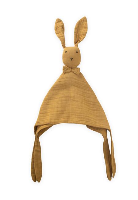 Tavşan Müslin Uyku Arkadaşı (Yıkanmıştır) 40X40 cm Hardal Sarı