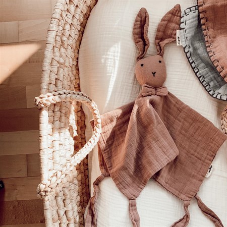 Tavşan Müslin Uyku Arkadaşı (Yıkanmıştır) 40X40 cm Bakır