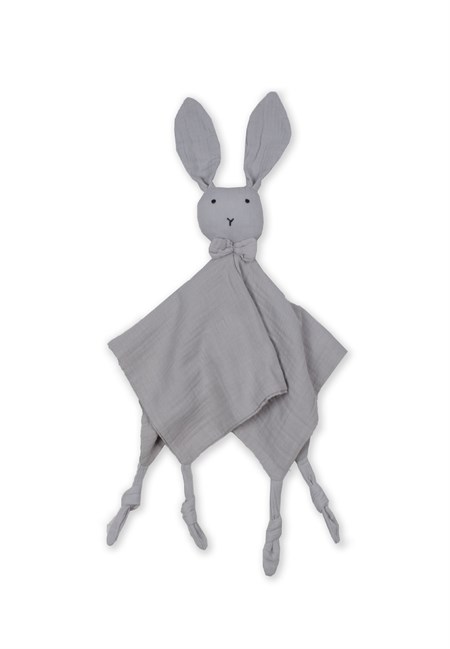 Tavşan Müslin Uyku Arkadaşı (Yıkanmıştır) 40X40 cm Gri
