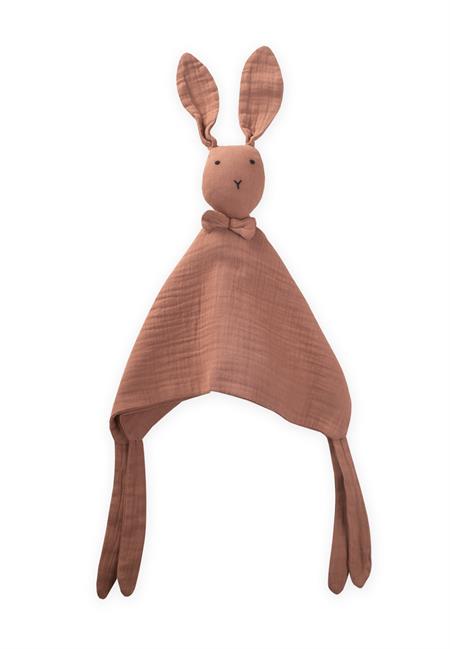 Tavşan Müslin Uyku Arkadaşı (Yıkanmıştır) 40X40 cm Açık kahve 