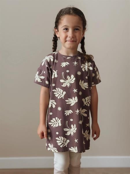 Tunik T-Shırt 4-12 Yaş Mürdüm