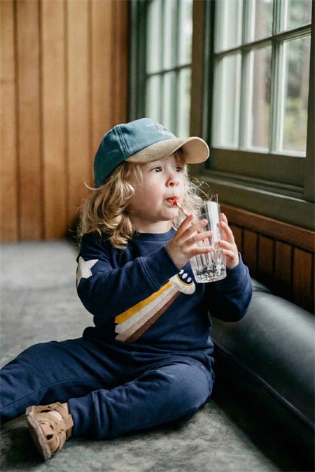 Uzay Aracı Aplikeli Pijama Takım 2-8 Yaş Lacivert