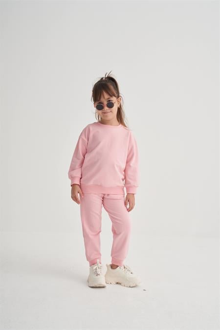 Basic Eşofman Takım 2-7 Yaş Pembe
