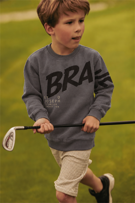 Baskılı Erkek Çocuk Kışlık Sweatshirt 8-12 Yaş Gri