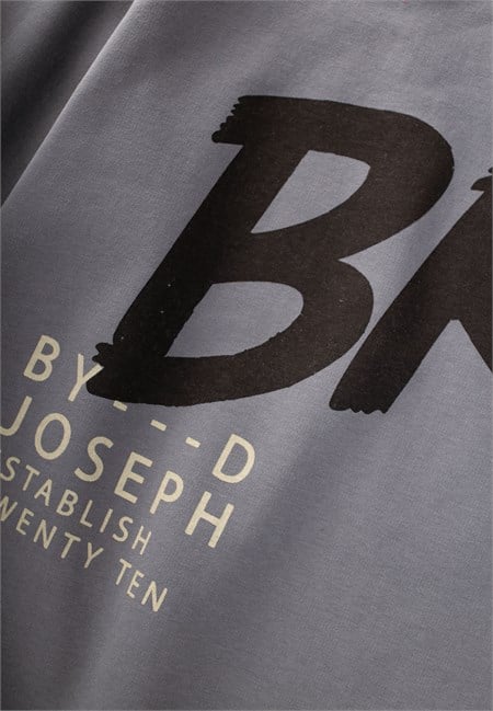 Baskılı Erkek Çocuk Kışlık Sweatshirt 8-12 Yaş Gri