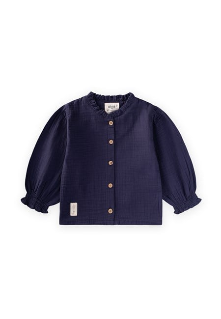 Organik Müslin Gömlek 2-10 Yaş LACİVERT
